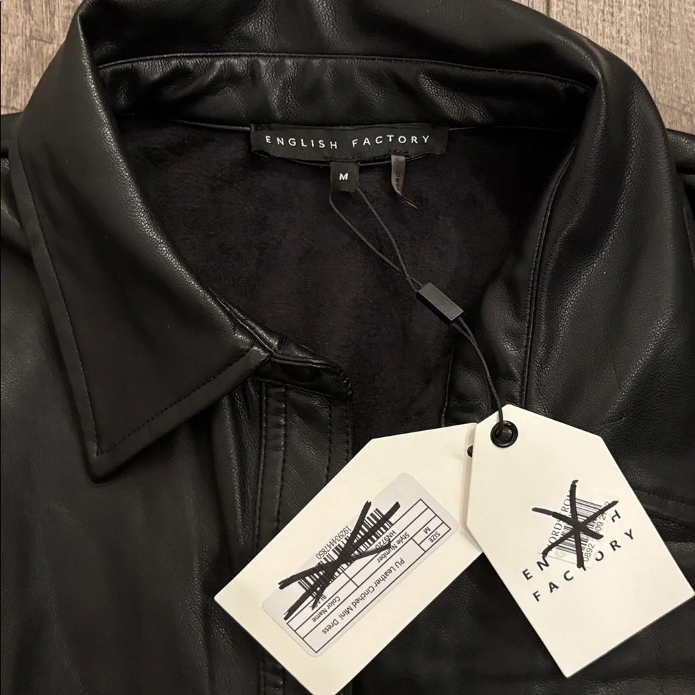 English Factory Faux Leather Dress - Picture 6 of 8